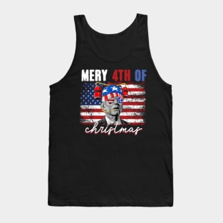 Merry 4th Of Christmas Funny TShirt 4th of july Tank Top